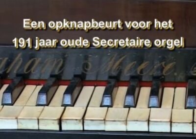 Video Abraham Meere secretaireorgel (1816) Dorpskerk Rheden